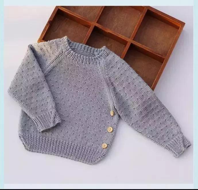 6-12岁男童粗棒针毛衣编织图解,达西妈妈0-3岁婴儿开衫毛衣图解