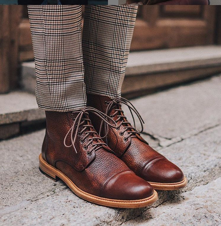 型男必备男士真皮潮流马丁靴,型男通勤靴子