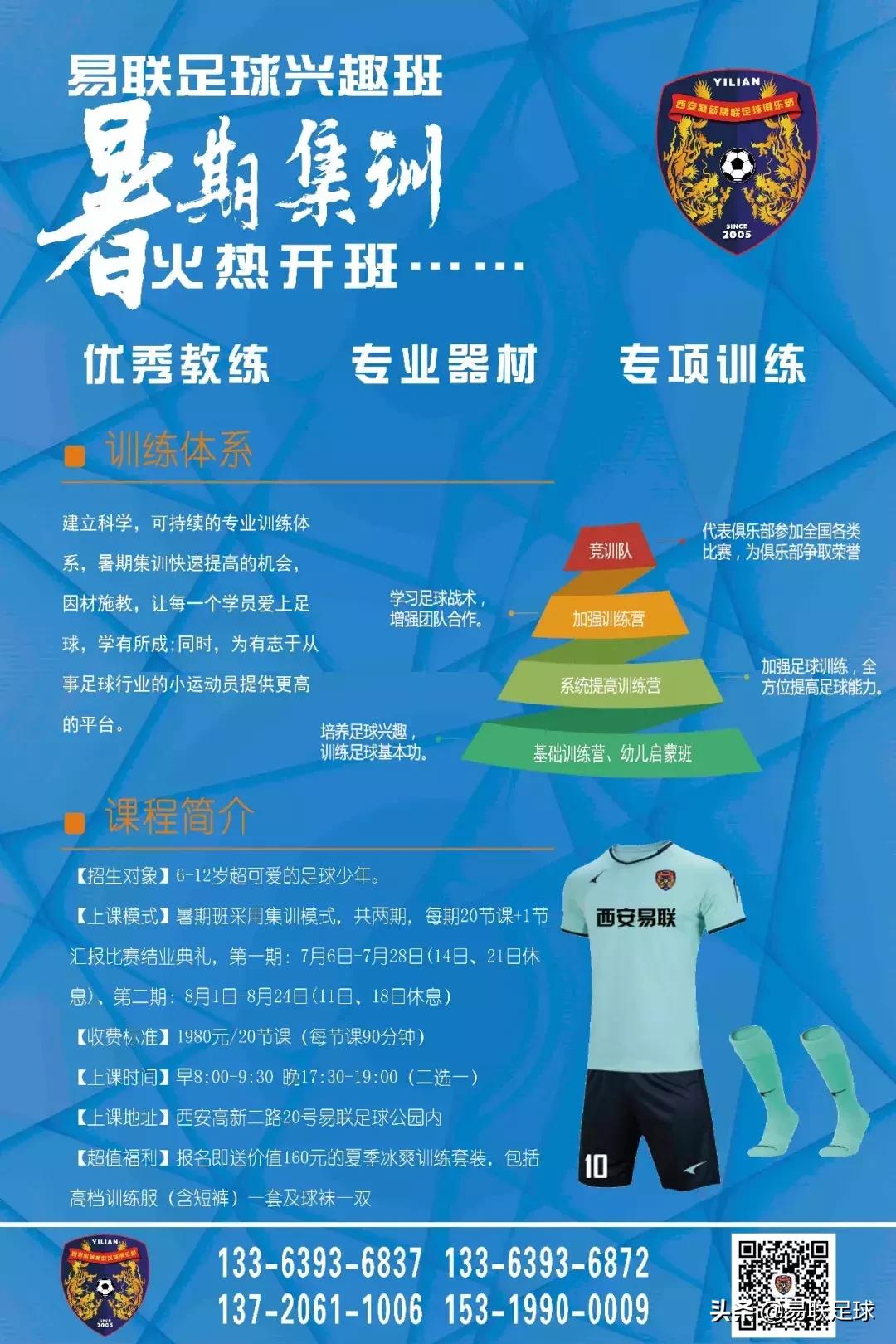 易联梯队训练赛,西安暑假易联足球培训班青少年