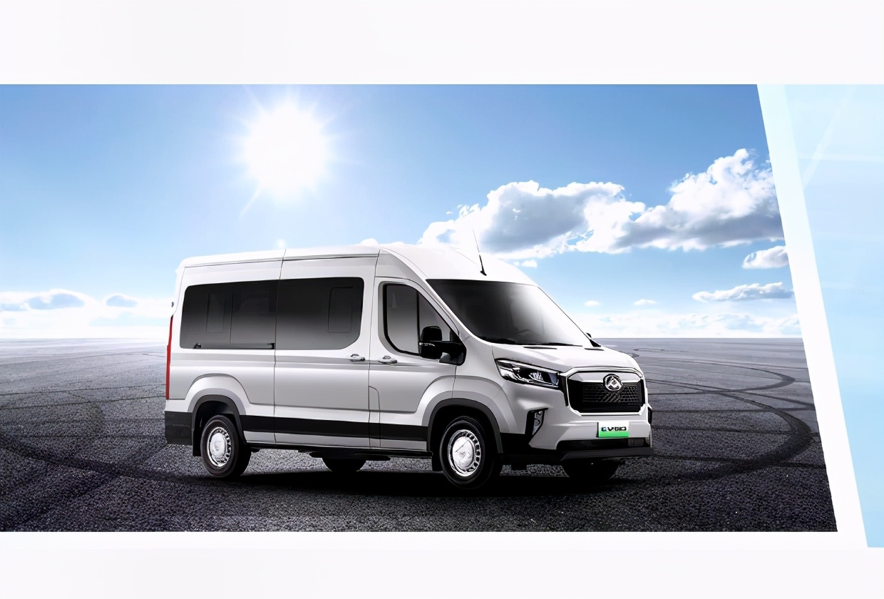 新能源纯电动面包车轻客,谁说新能源车没有真功夫