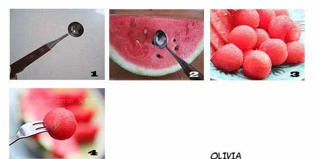 西瓜花切法大全,西瓜果盘的切法