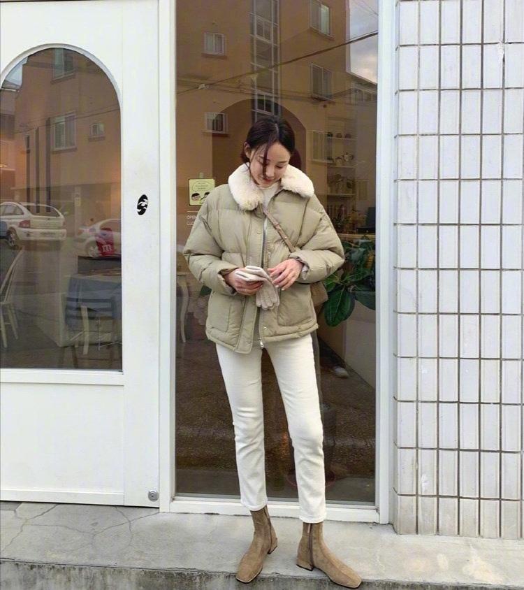 韩国博主穿搭高级冬微胖,韩国小个子博主冬季穿搭