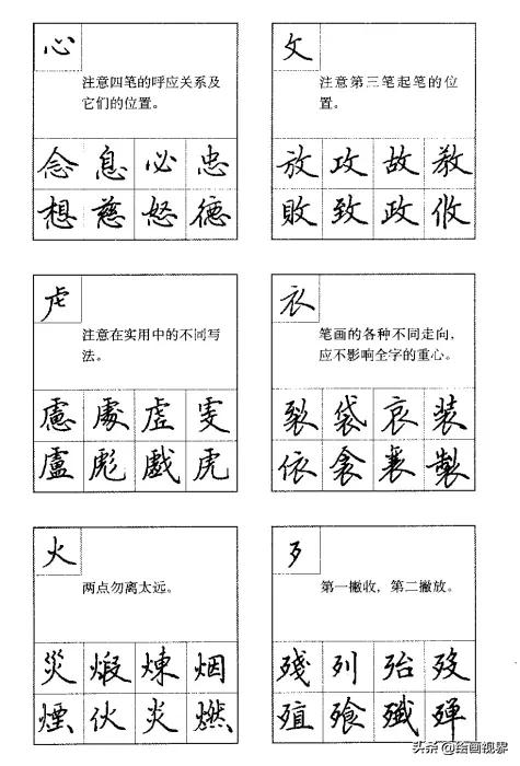 钢笔字写得好看的技巧,钢笔字入门教学点的写法
