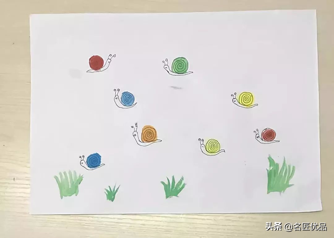 亲子手工制作幼儿园蜗牛,亲子创意手工大全蜗牛