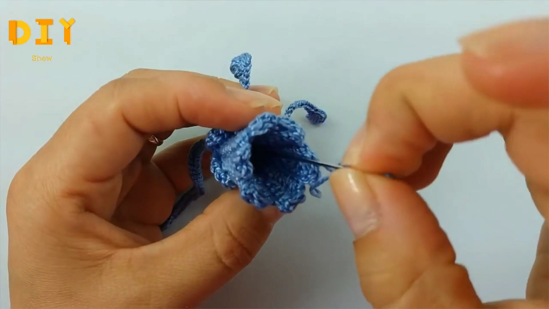 钩织灯笼花的帽子的教程,灯笼花坐垫钩织视频