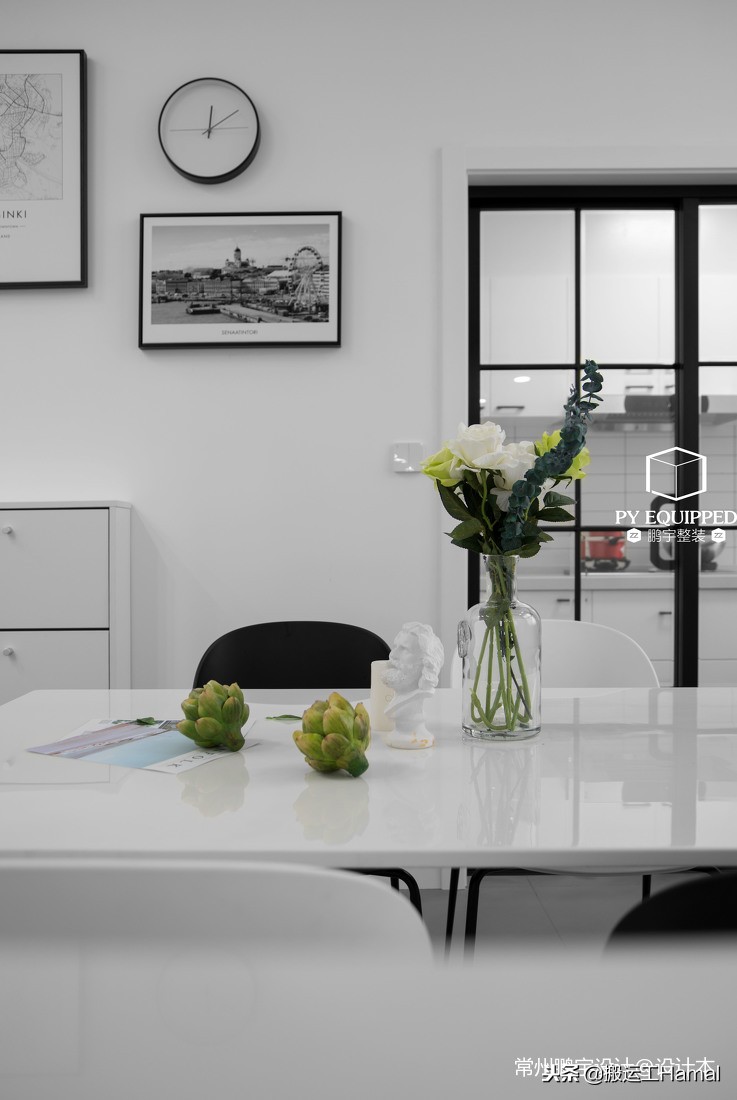 PYD｜荼白「106㎡极简北欧」