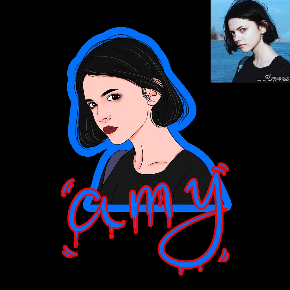 发光效果字头像,发光高级感头像