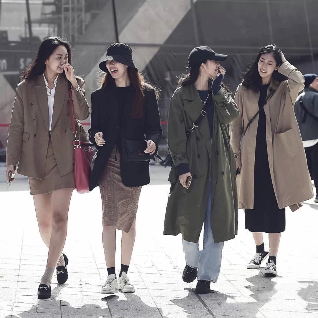 韩国女孩到底有多会穿,韩国秋季女装新款