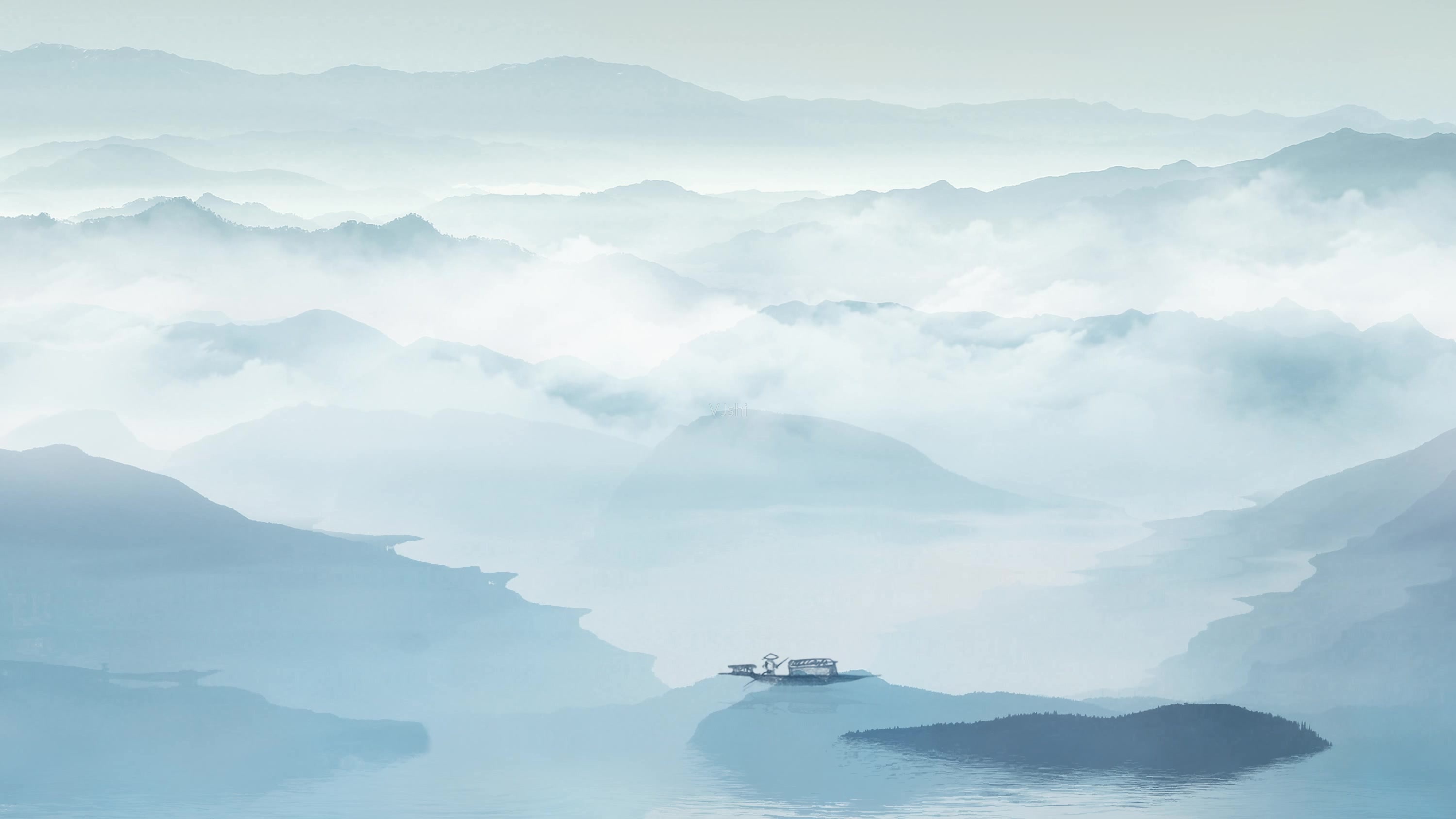 无水印分享|这套中国风PPT背景图,简直美爆了