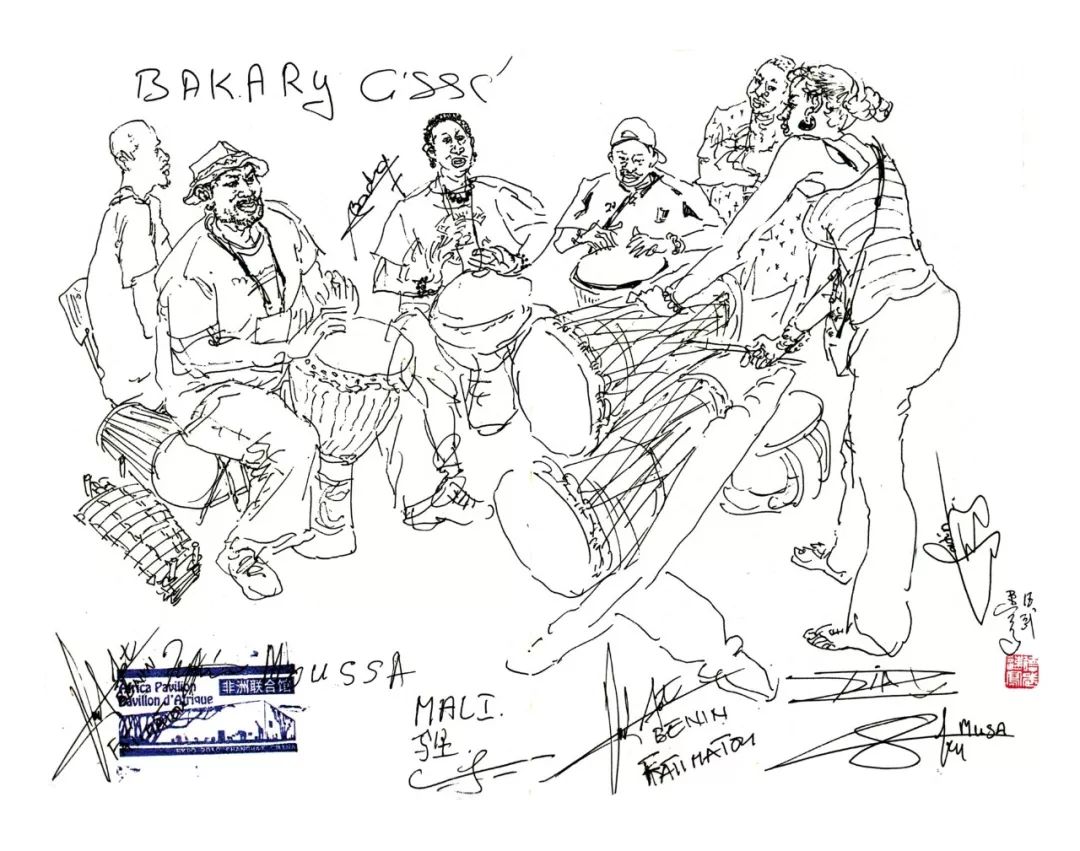 著名画家写生速写人物画,名家画家速写