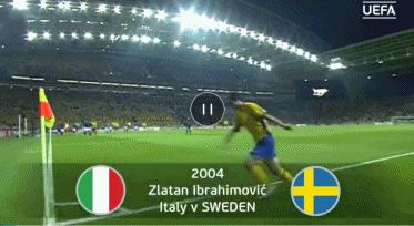 伊布欧洲杯经典进球,欧洲杯瑞典伊布怎么不上