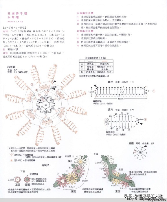甜美钩织,甜美风钩编抱枕