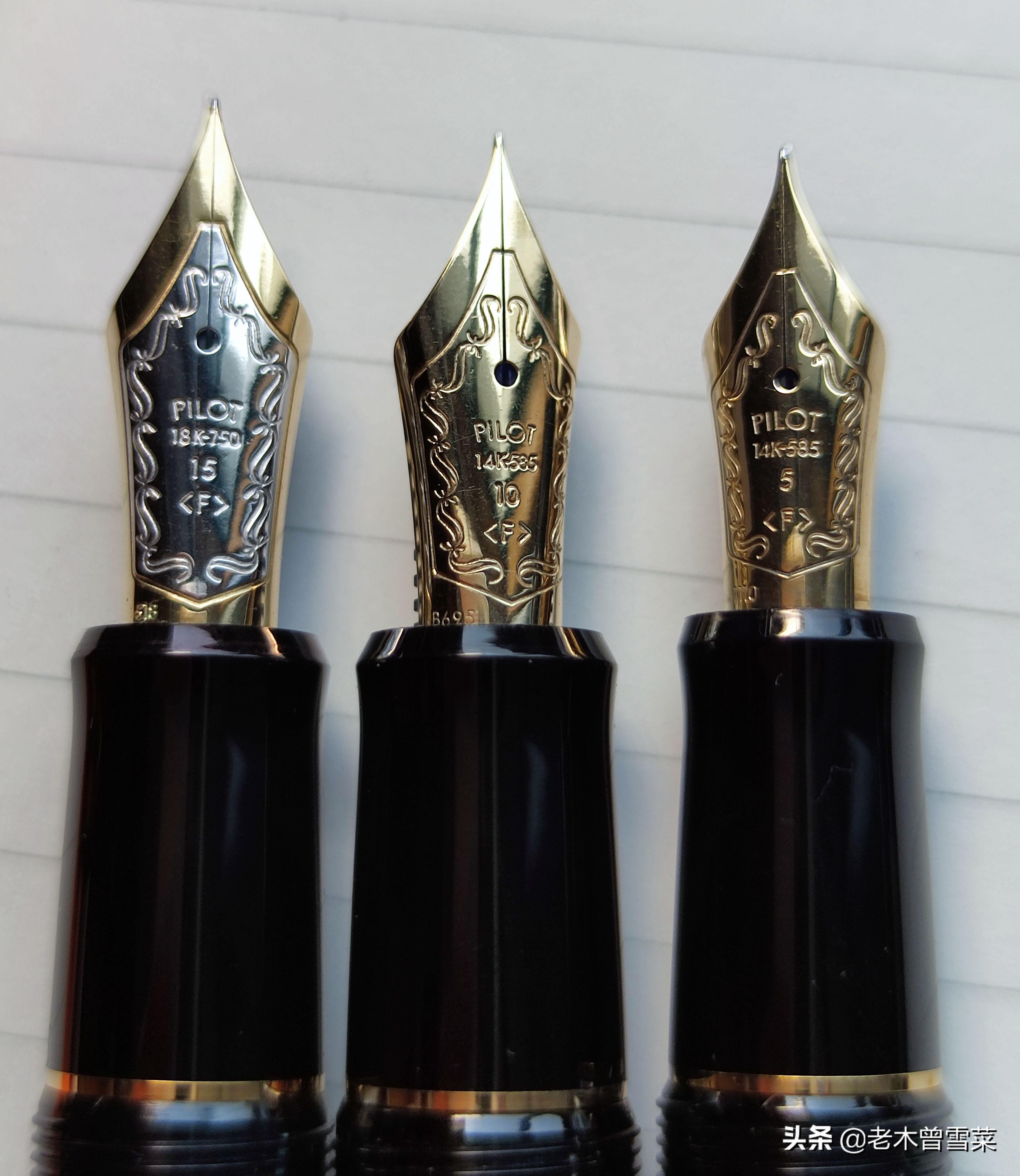 钢笔笔尖镀金和金尖有什么区别,十大最值得收藏金尖钢笔