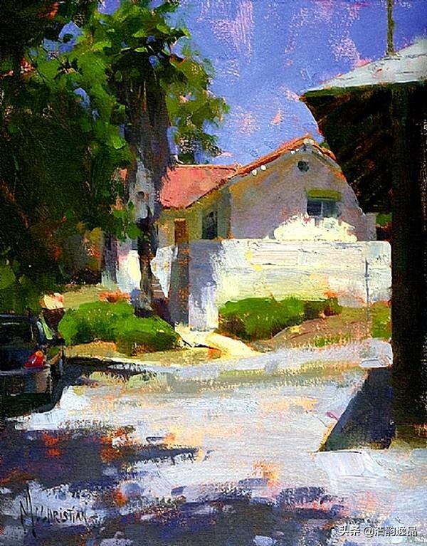 美国艺术家乔biwler油画作品赏析,丽莎印象派油画欣赏