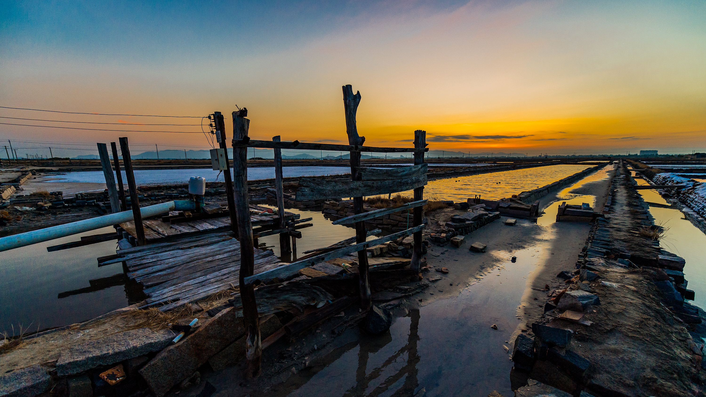 看日出海盐,看日出视频盐池