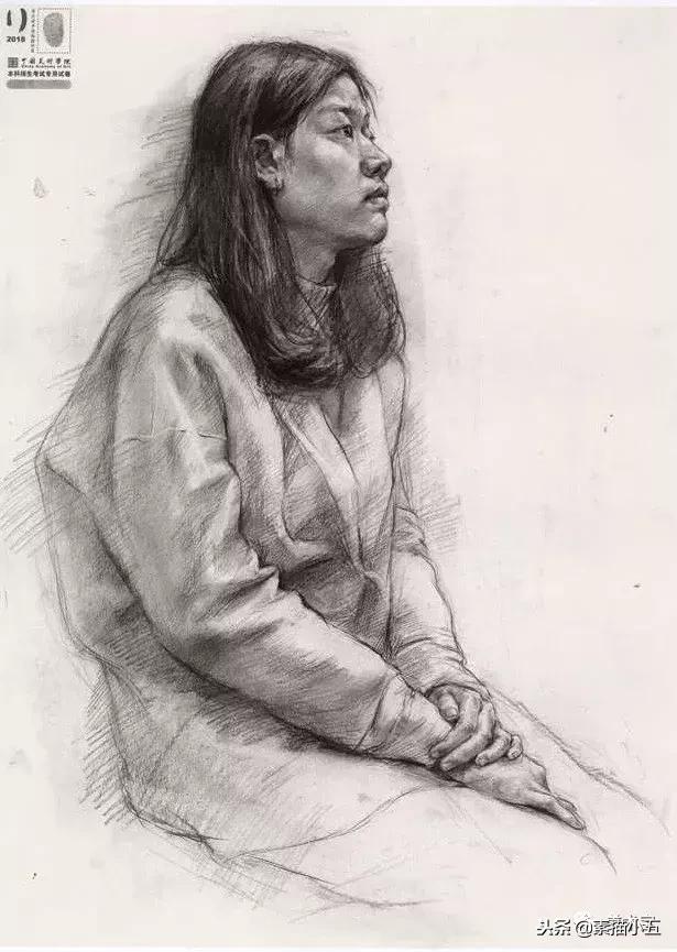 国美素描高分卷子图片,国美色彩高分卷2012