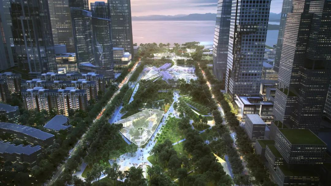 深圳湾超级总部基地绿化,深圳湾超级基地