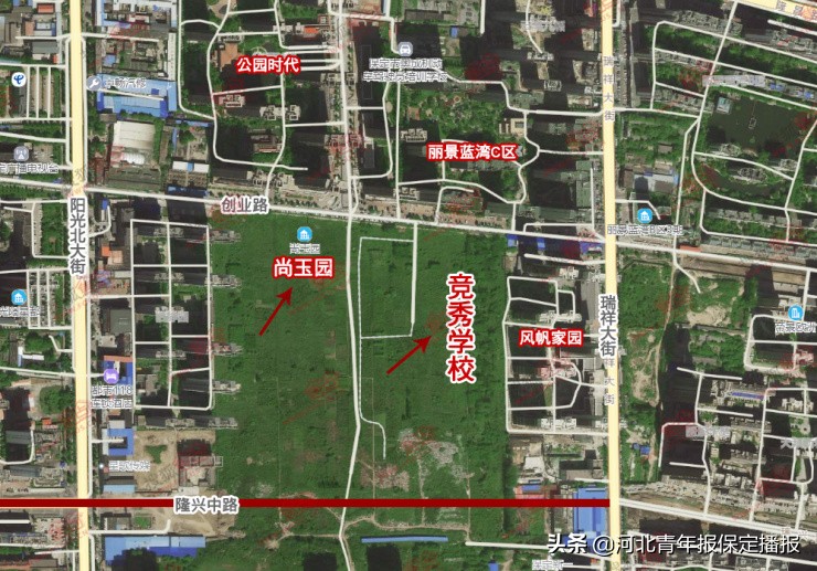 保定一在建学校跑道上现裂口，建设单位回应