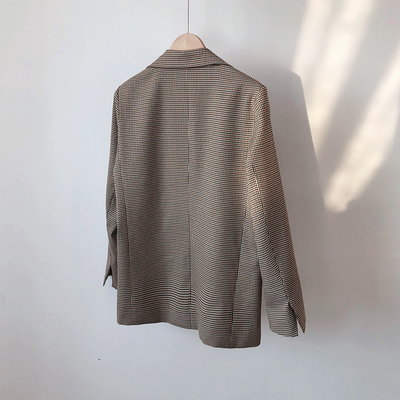 秋季英伦风西装外套,棉麻西装外套女秋季新款