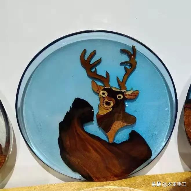 环氧树脂与木头吊坠,环氧树脂与木头