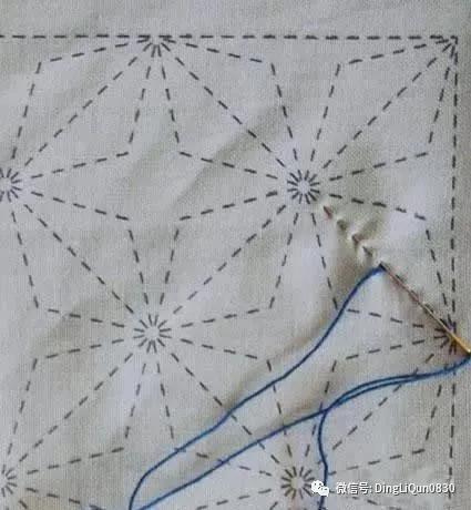 传统刺子绣入门针法教程,刺绣教程新手入门结粒绣
