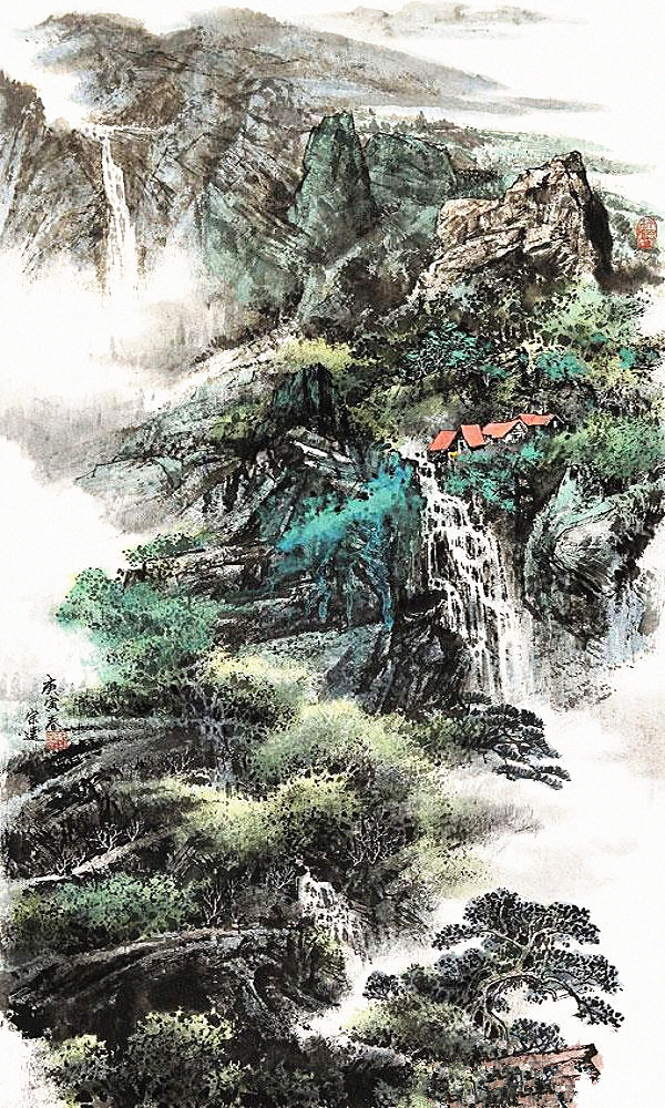 郜宗远水墨山水画作品欣赏,郜宗远作品价格