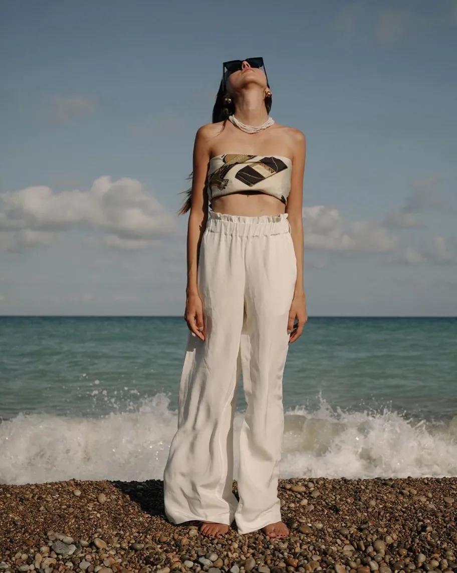 长丝巾古装系法3米长1.5米宽丝巾,长条丝巾配衬衣的系法简单又漂亮