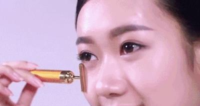 粉底液口红上妆白里透红,粉底液口红