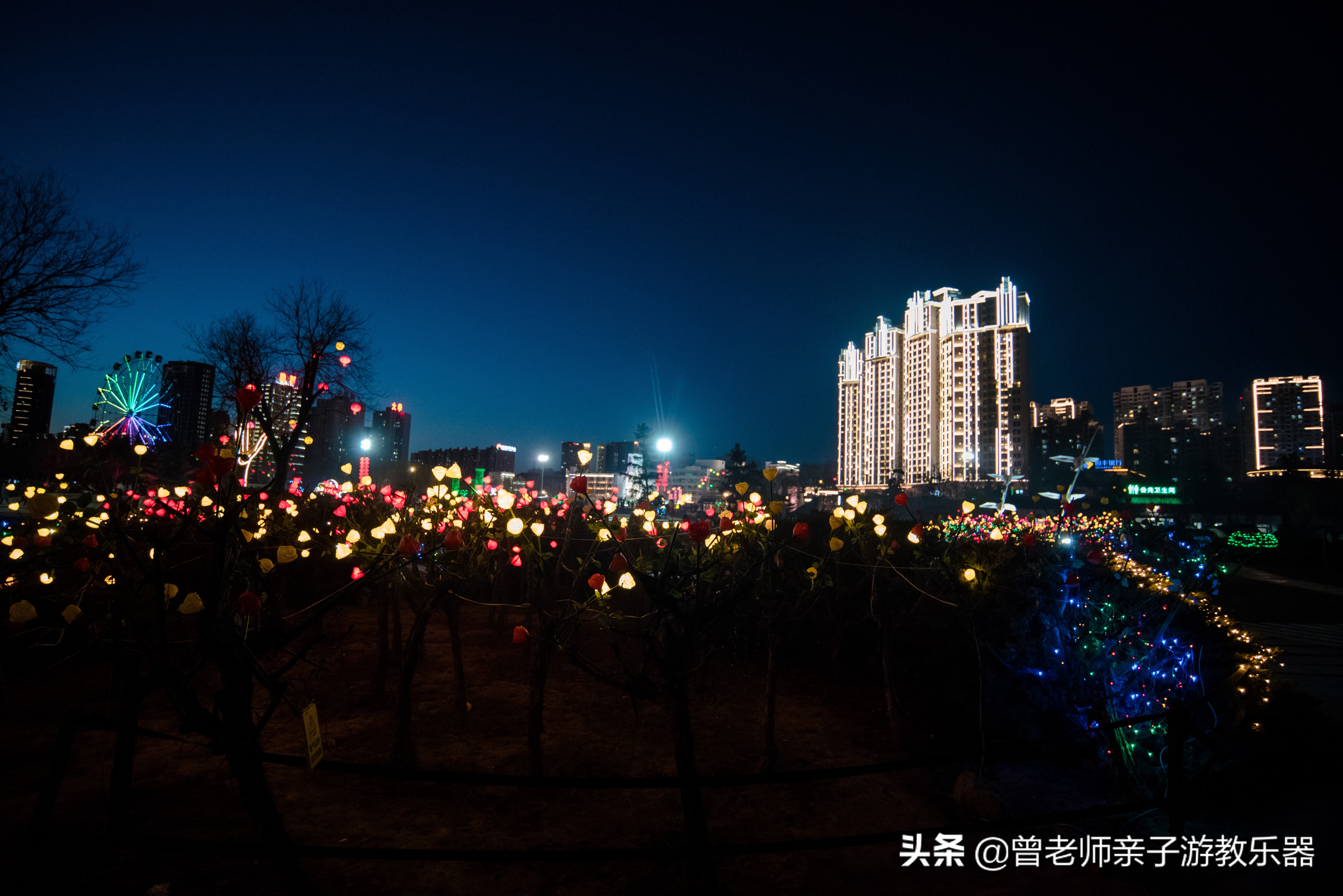 咸阳夜游游玩,西安咸阳湖景区