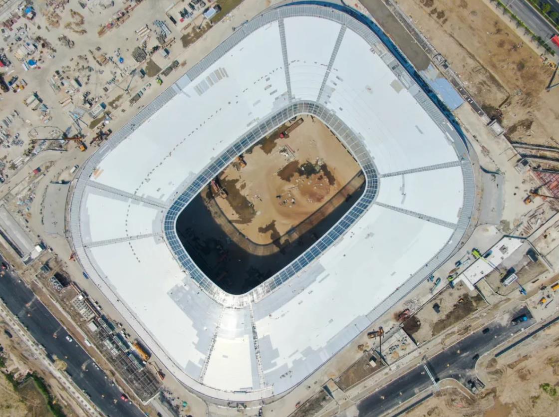 上海浦东专业足球场最新进展,上海浦东足球场建造