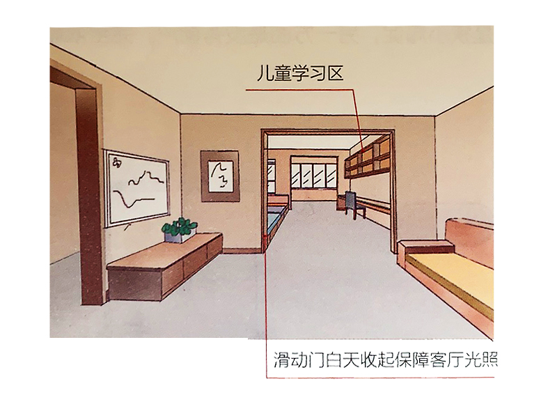 老式职工楼,85平米一楼旧房改造