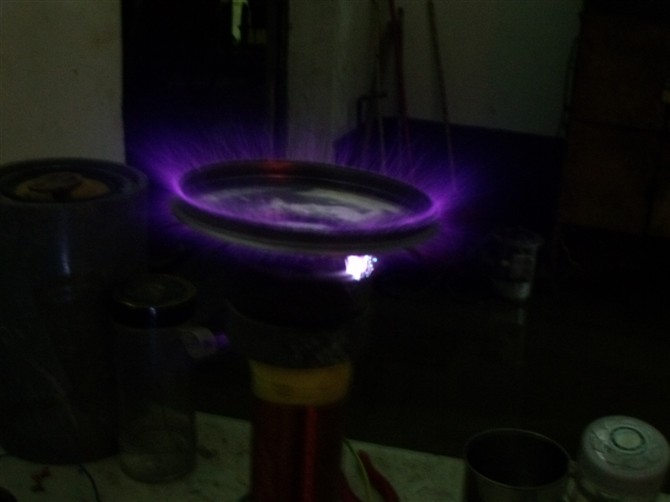 自制特斯拉线圈蜡烛,自制超大电弧特斯拉线圈