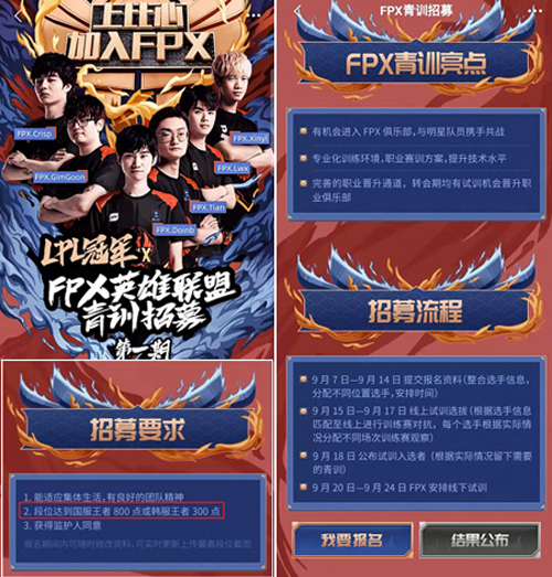 fpx青训计划,fpx新青训在哪