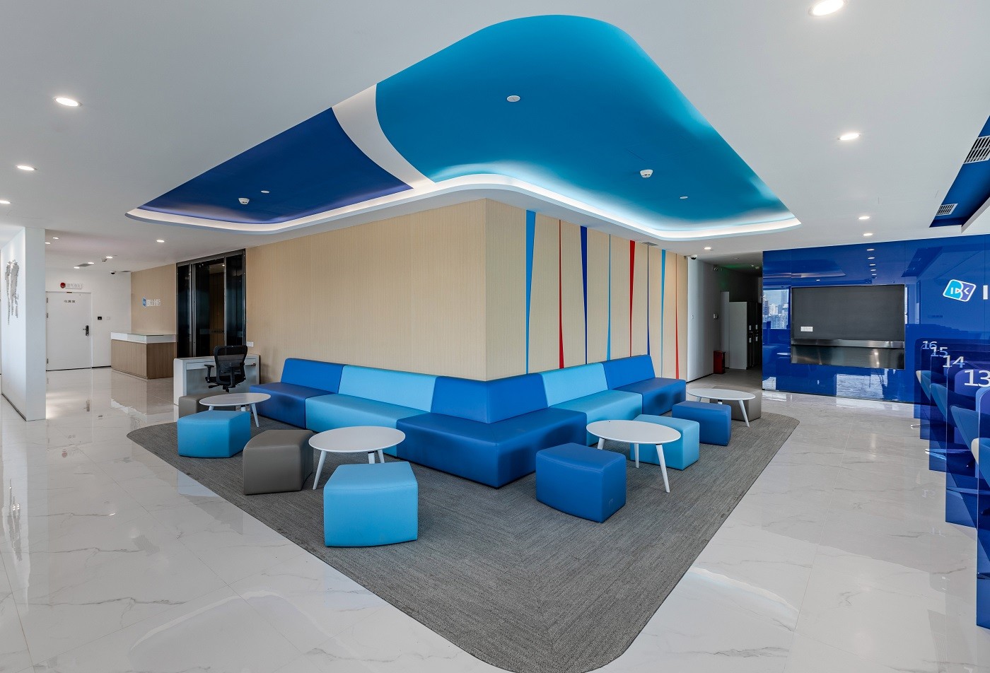 韩国ibk企业银行,银行网点理财室装修设计图