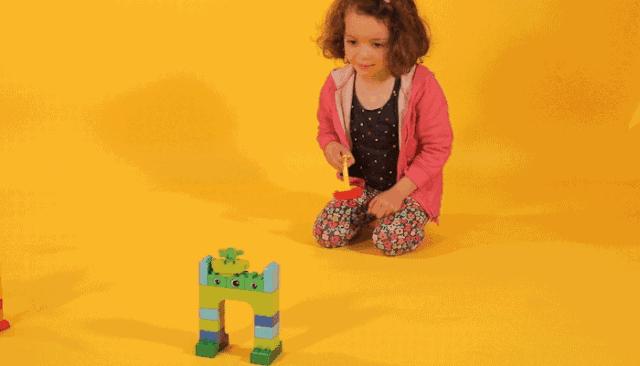 乐高大颗粒作品3-4岁课程讲解,乐高大颗粒4-5岁探索作品教程