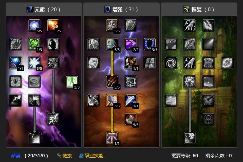 怀旧服tbc增强萨练级天赋,魔兽世界怀旧服战士升级攻略天赋