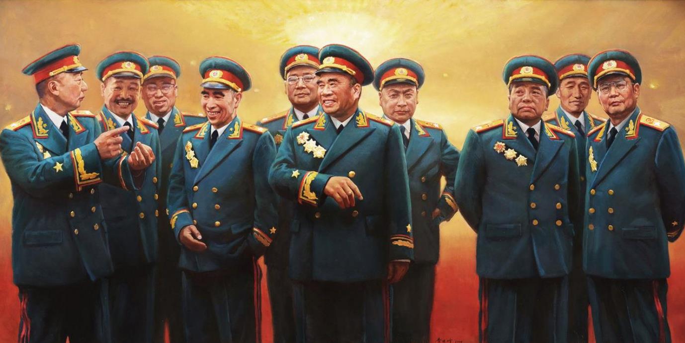 “六星上将”洪学智，两度授勋实至名归，儿子一文一武