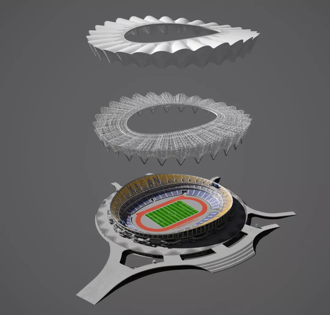 西安奥体中心修了哪些特色建筑,西安市奥体中心标志建筑