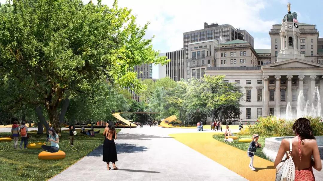 道路设计效果图,个性路面设计