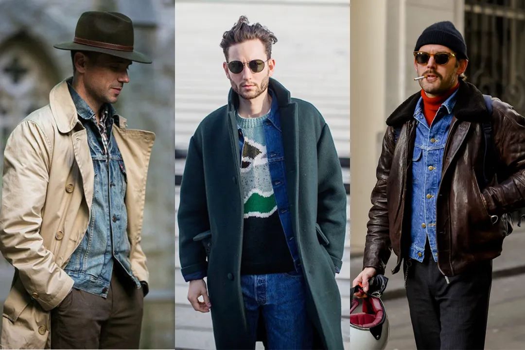 牛仔夹克冬季还能这样穿,牛仔夹克冬季怎么穿男