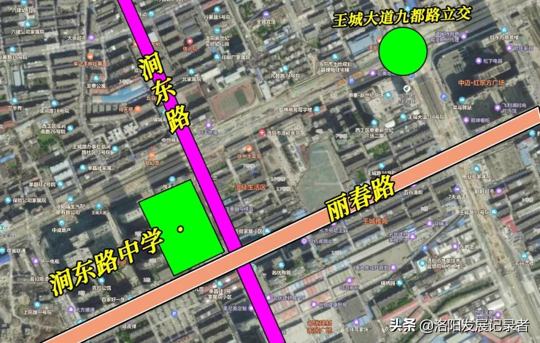 洛阳市西工区丽春路名门万象,洛阳名门万象旁边建的学校