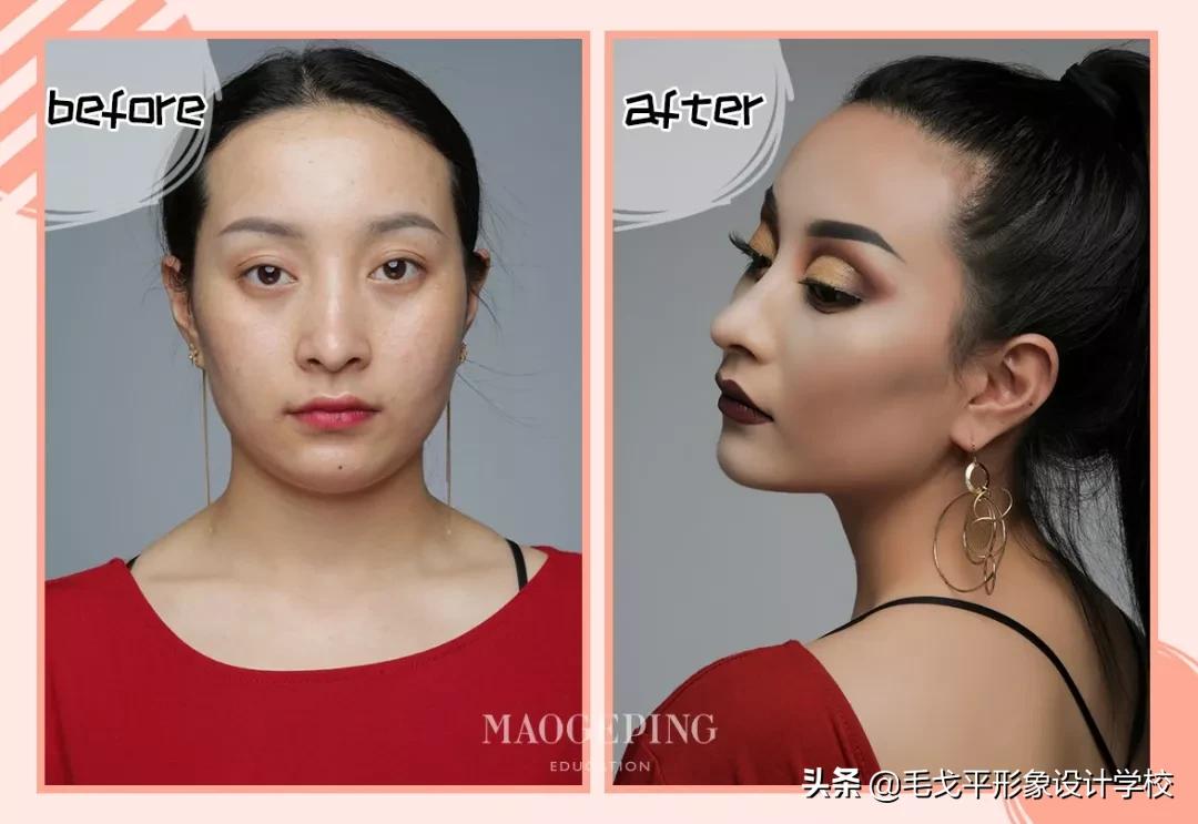 盘点女生化妆前后对比,为什么女生化妆和素颜差别那么大