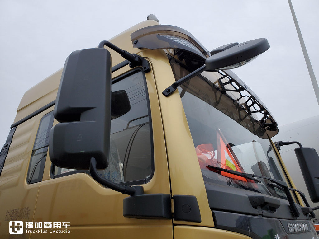 德龙新m3000矮顶牵引车感受,前脸加长改装