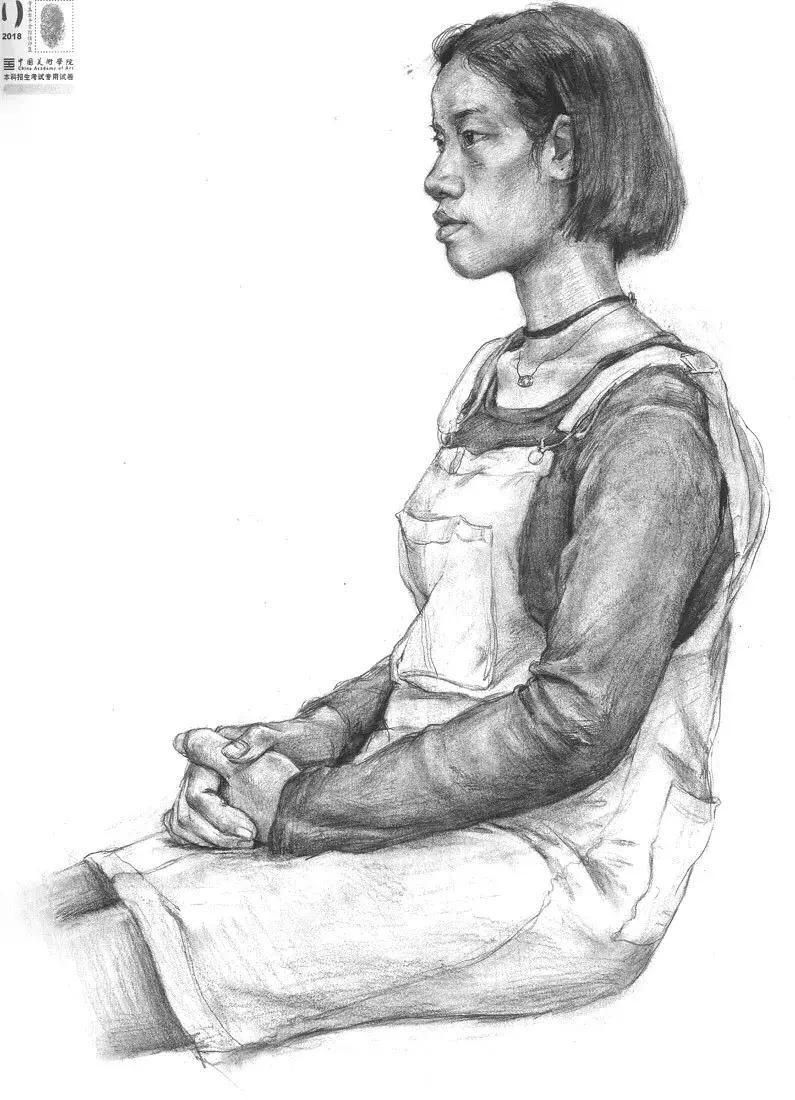 2018年国美色彩高分卷,国美素描高分