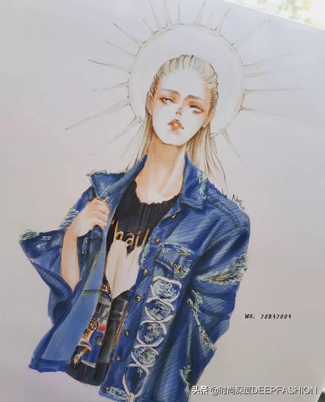 服装设计图三张,服装设计系列效果图