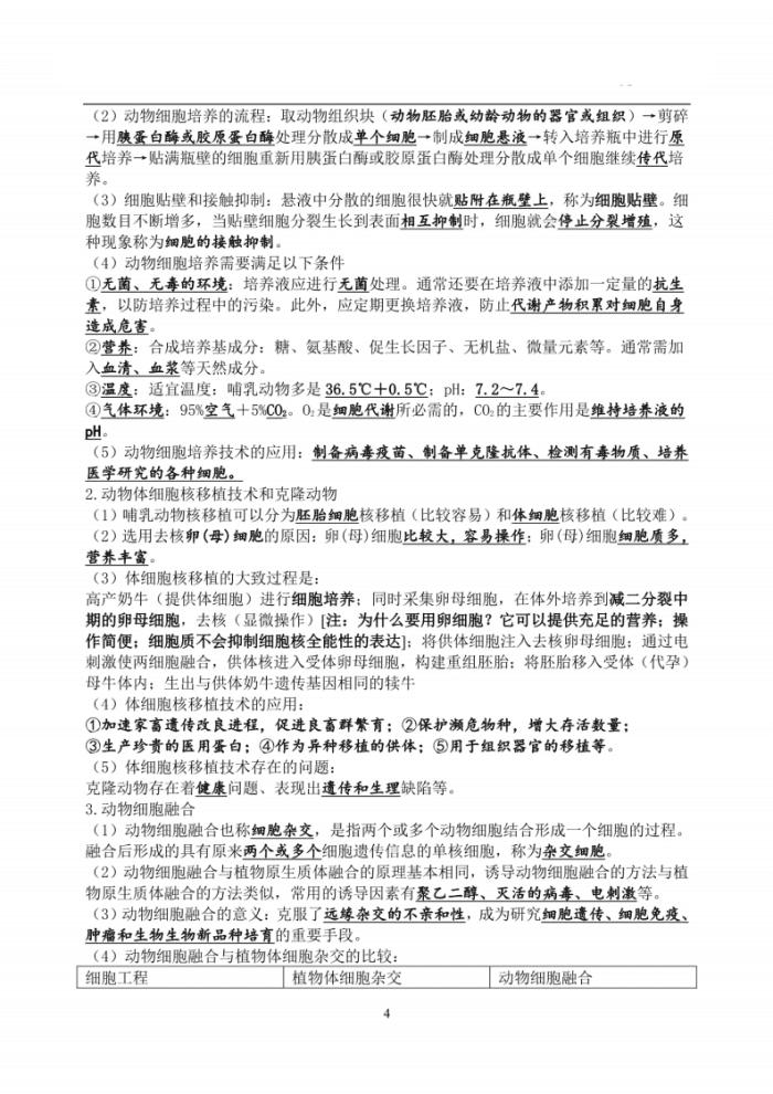 高中生物选修3全套视频教程,高中生物选修3复习提纲