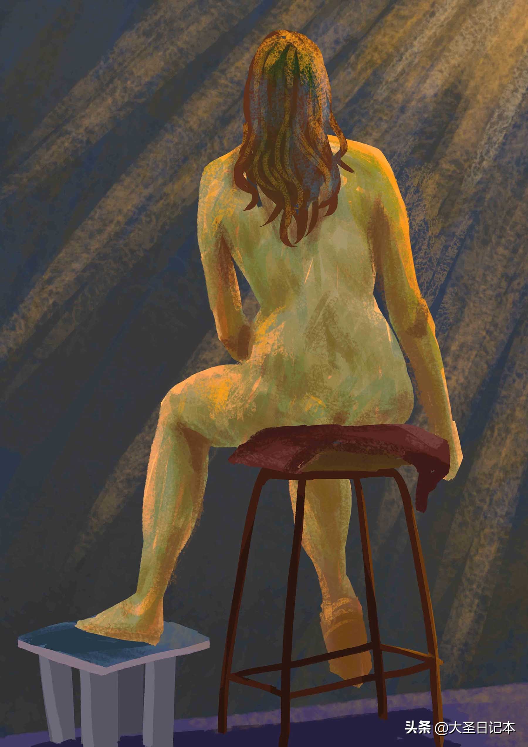 漫画现场临摹,人物写生漫画速写