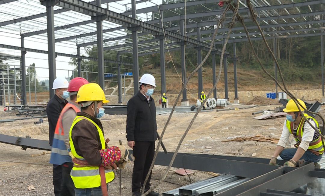 县委书记令狐绍辉督导调研龙溪镇石材产业园项目复工复产和疫情防控工作