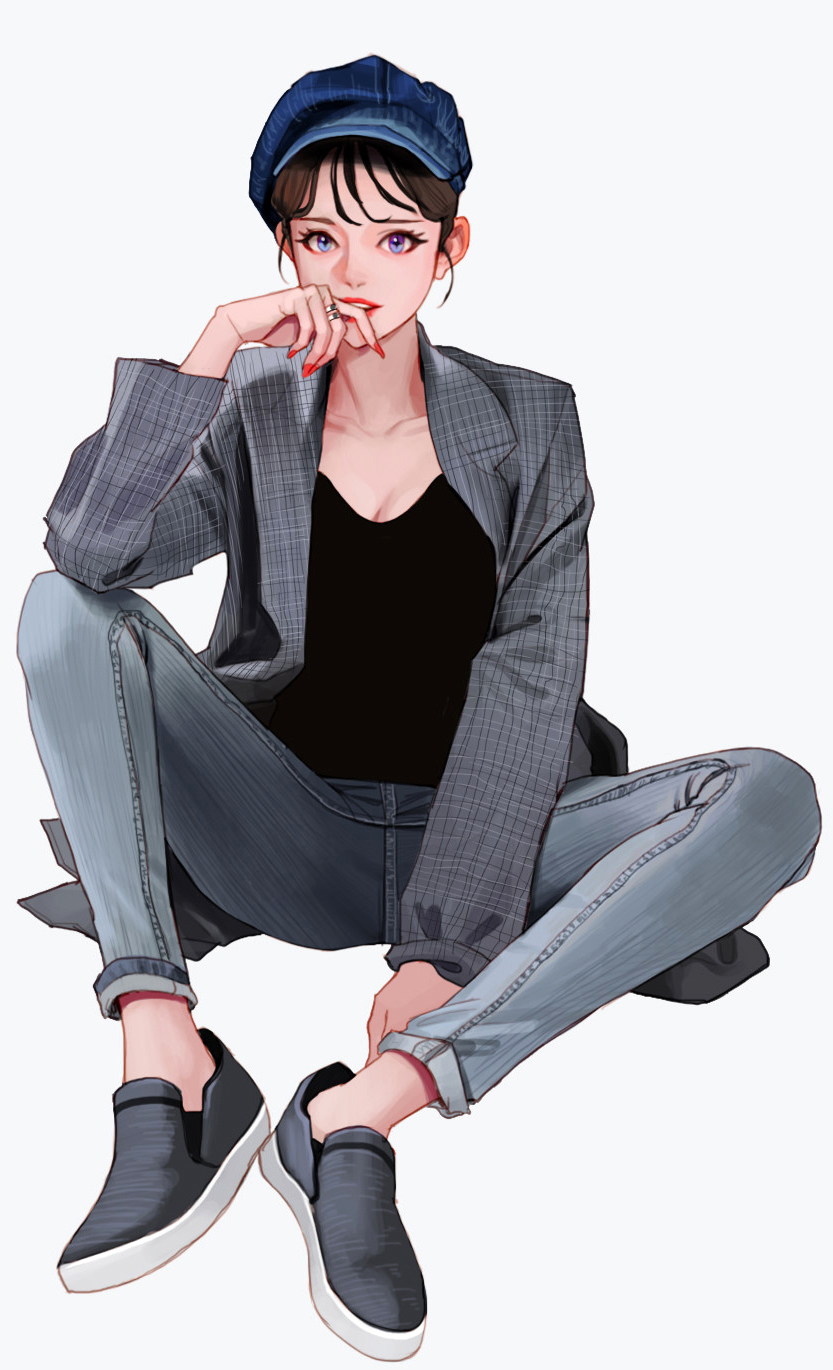 服饰穿搭小插画,30幅插画和你探讨如何时尚穿搭