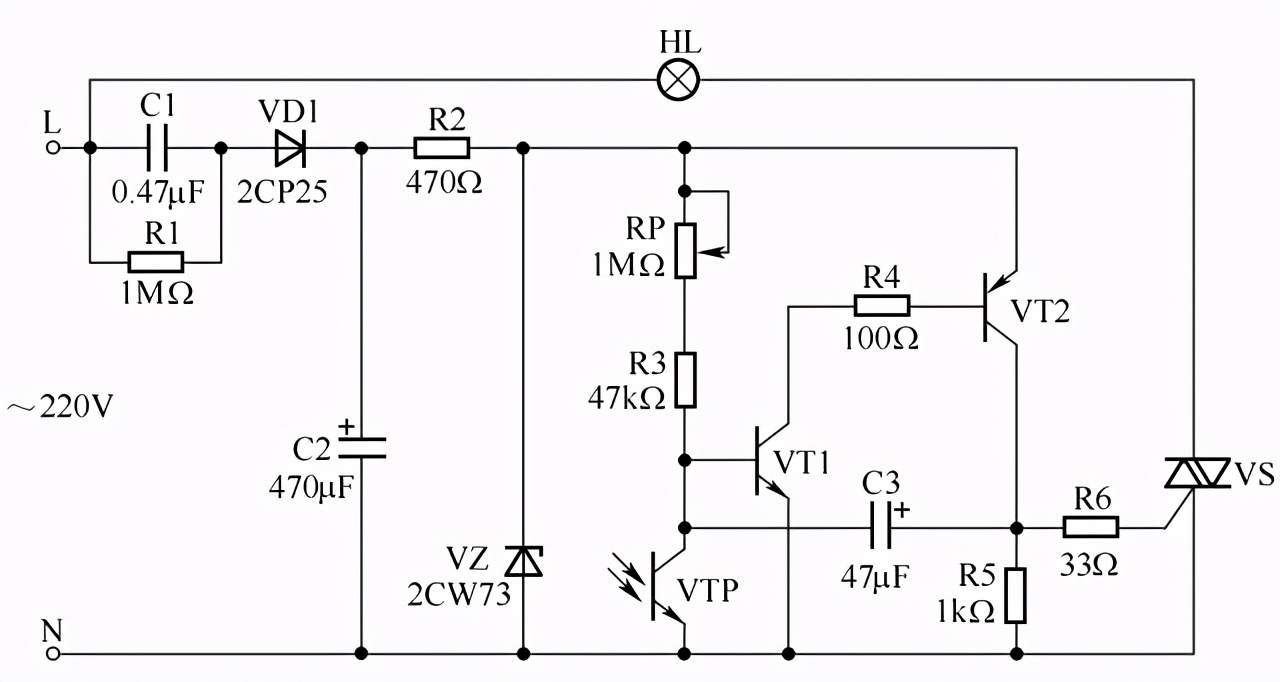 泛光照明控制原理图,线性驱动照明原理图解说明